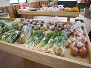 共栄花の里産品所で販売している野菜の写真