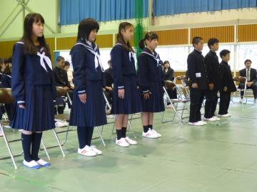 稲原中学校入学式