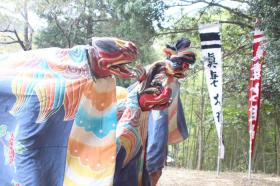 田ノ垣内真妻神社祭の様子