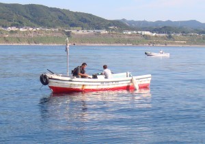 伝馬船（かかり釣り）