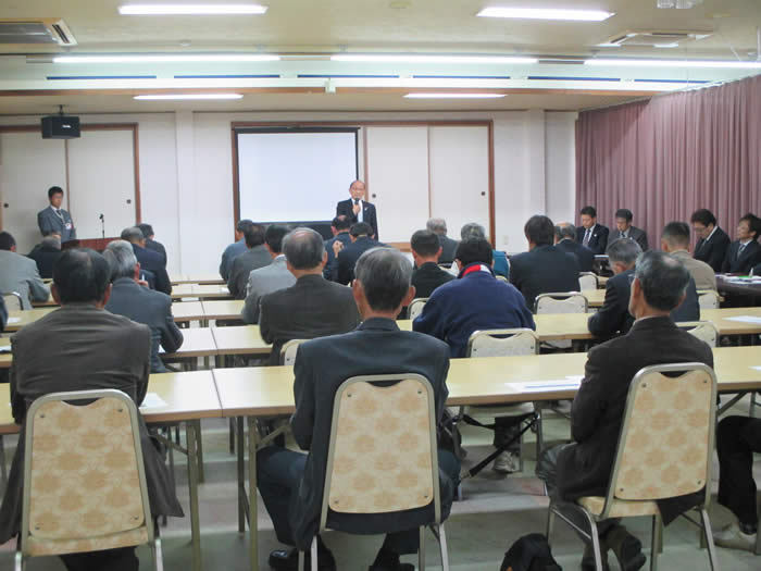 平成26年印南町区長連絡協議会年末研修会の様子