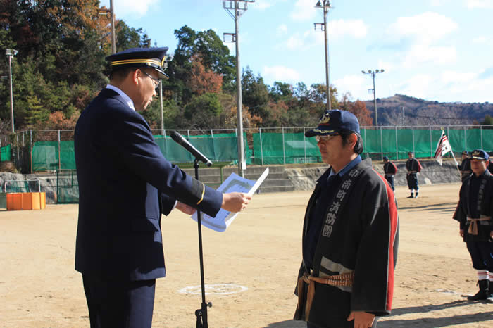 消防団訓練初め式