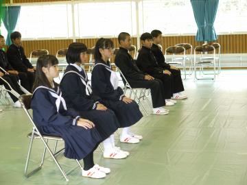 稲原中学校入学式写真
