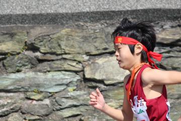 市町村対抗ジュニア駅伝競走大会の様子