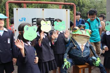 印南駅でトレイナートイベント