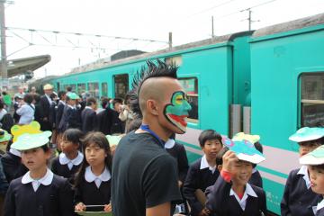 印南駅でトレイナートイベント