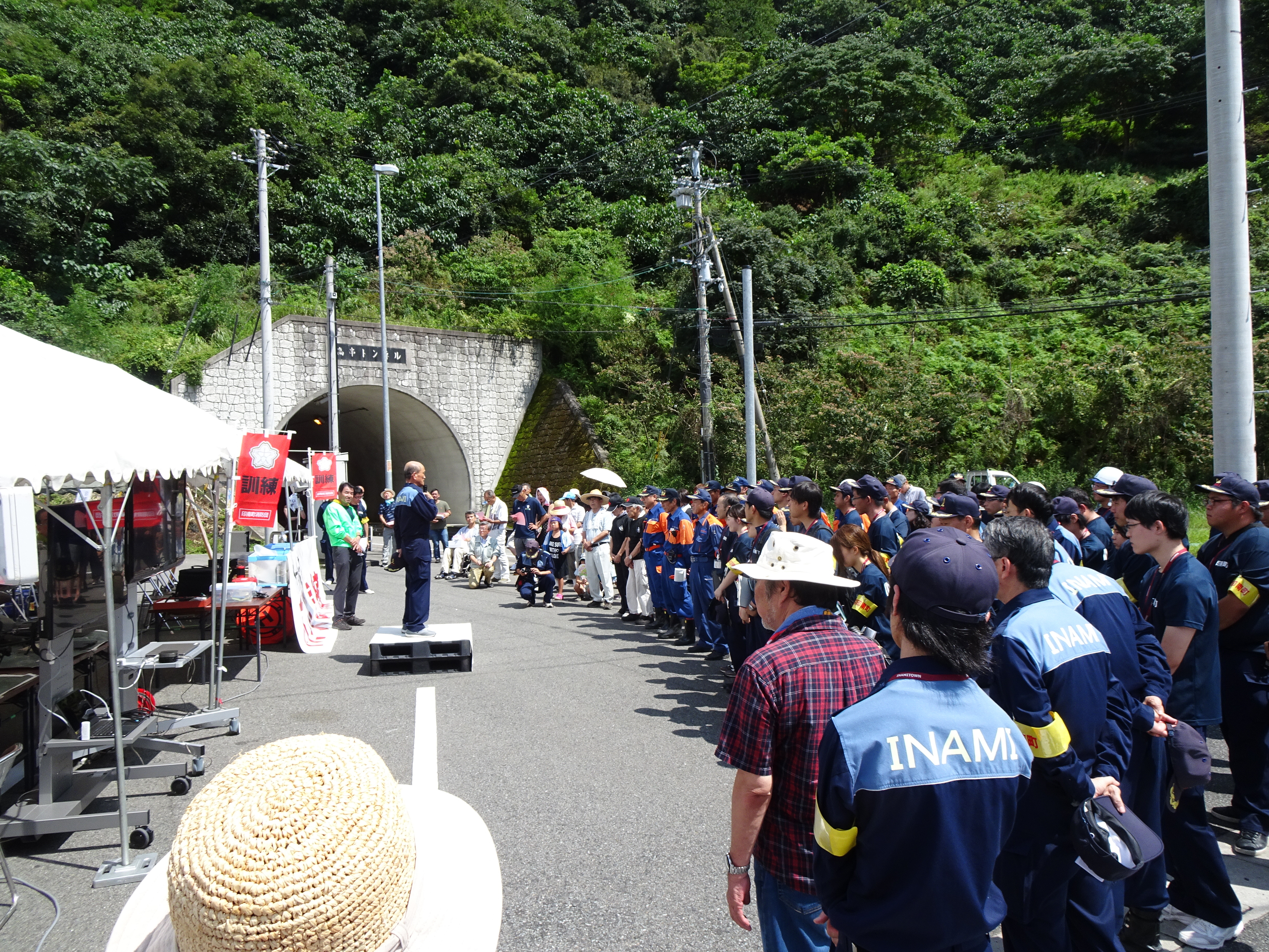 印南町ドローン防災訓練